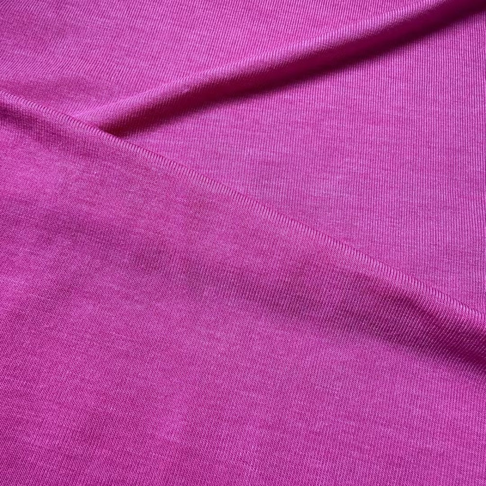 Solid-Color Rayon, Polyester and Spandex Knitted Fabric – Five Point ...