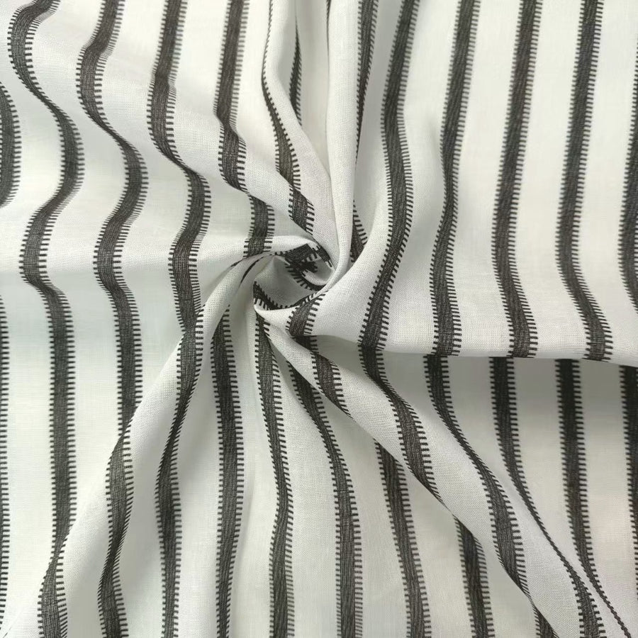 Pigment-Printed Stripe Fabric, 20% Linen and 80% Lyocell – Five Point ...