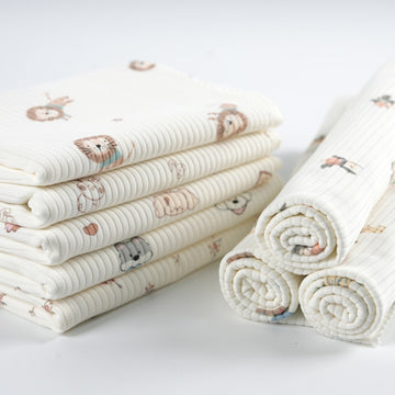 Cotton-Spandex Knitted Jacquard Fabric